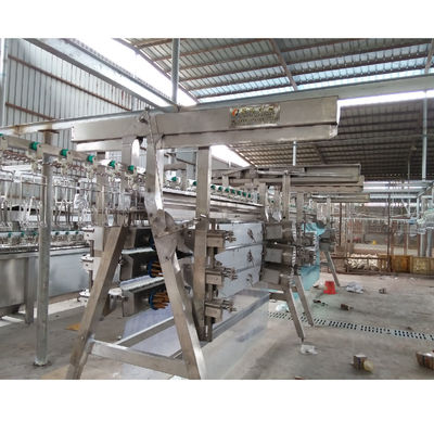 एसएस पोल्ट्री स्लैचिंग उपकरण 200BPH - 12000BPH ऑटोमैटिक पल्किंग मशीन