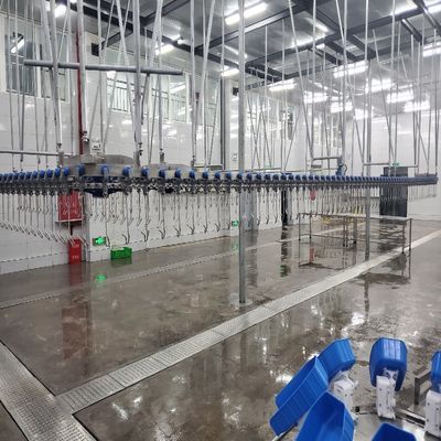 स्टेनलेस स्टील पोल्ट्री कत्लेआम के लिए उपकरण कत्लेआम क्षमता 500-1000 पक्षी/घंटे