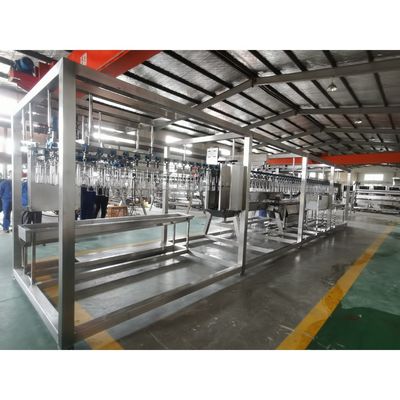 220V / 380V चिकन कत्लेआम लाइन 500 बीपीएच पोल्ट्री प्रसंस्करण समाधान